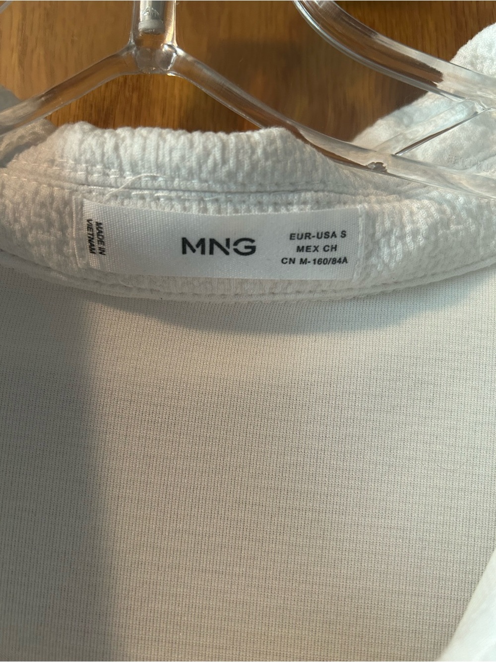 MNG White Button-Front Textured Shacket - Picture 4 of 4